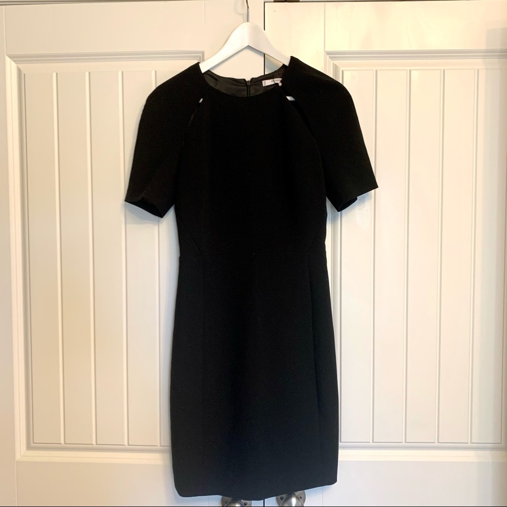 Amazing MANGO black dress with cut outs, sz 4
